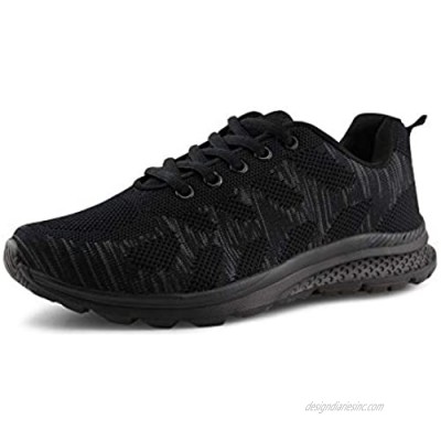 Jabasic Women's Breathable Knit Sports Running Shoes Casual Walking Sneaker