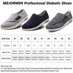 MEJORMEN Women Diabetic Shoes Extra Wide Width Adjustable Strap Indoor/Outdoor Walking Shoes Lightweight Breathable Mesh Sneakers for Elderly Swollen Feet Diabetic & Edema