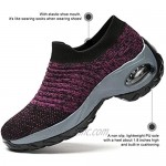 Womens Walking Shoes Sock Air Running Sneakers Wedge Platform Loafers Nurse Arch Support Ladies Clothes Shoes