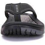 KUBUA Men's Beach Flip-Flops Water Sandals Outdoor Athletic Thong Sandal Slippers