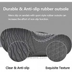 ONCAI Mens Orthotic Cross Slides Ultralight Soft Cushioning Sport Sandals with Plantar Fasciitis Arch Support All Season Slippers for Indoor