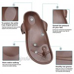SEMARY Unisex Men's and Women's Flat Sandals Slip on EVA Slippers Comfort Footbed Adjustable Slides Double Buckle