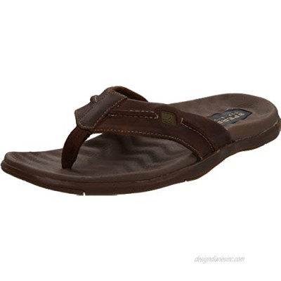 Sperry Top-Sider Men's Double Marlin Sailboat Thong Brown/Olive US 11 M