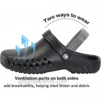 Mens Womens Garden Clogs Shoes with Arch Support Lightweight Breathable Beach Sandals Nursing Slippers Indoor Outdoor Mules