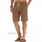 Sailwind Men’s Linen Shorts Casual Drawstring Summer Beach Shorts