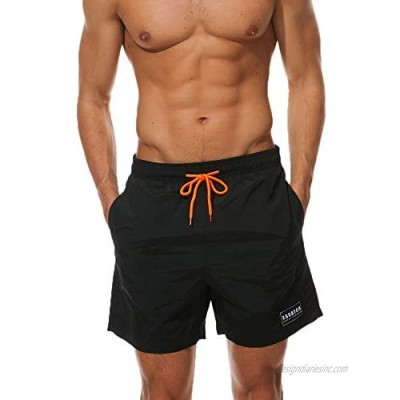 Amober Sweat Resistant Active Shorts Swimwear Running Surfing Sports Plus Size Beach Shorts Trunks Board Pants