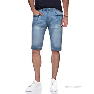 CULTURA AZURE Slim Jean Shorts for Men  Men's Stretch Casual Denim Shorts Slim Fit