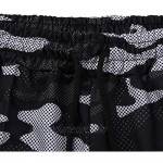 terbklf Mens Summer Casual Cargo Shorts Pants Camouflage Shorts for Men Slim Drawstring Beach Shorts Basketball Shorts