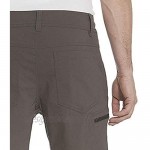 Gerry Stretch Cargo 5 Pocket Venture Flat Front Woven Hiking Shorts for Men Slate 34