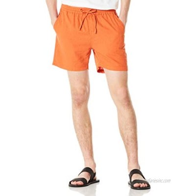 Isle Bay Linens Men's 5" Inseam Linen Viscose Blend Lightweight Soft Beach Shorts