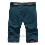 Summer Mens Shorts Casual Cotton Slim Bermuda Joggers Trousers Knee Length Shorts -38