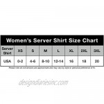 Server Shirts Women’s Button-Down Shirt Long Sleeve Button Down Collar Pocket - Style Ava