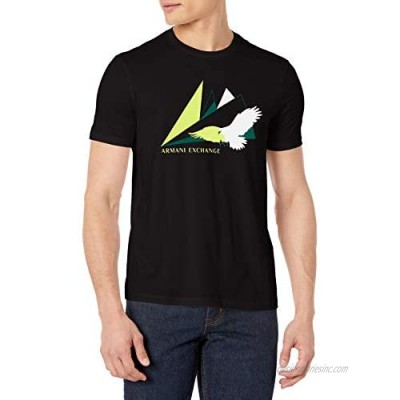 AX Armani Exchange Men's Eagle Logo Graphic Pima Cotton Jersey T-Shirt