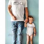 Dad and Baby Matching Outfits Copy Paste Men Shirt Girl Boy Baby Bodysuit Set