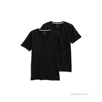 Jockey Men's T-Shirts Big & Tall Staycool V-Neck T-Shirt - 2 Pack