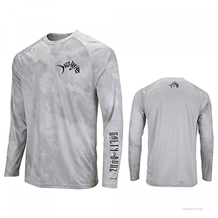 Salty Bonz Cabo Long Sleeve Moisture Wicking Fishing T- Shirt with 50+ UPF Protection