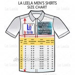LA LEELA Men's Cool Casual Short Sleeve Aloha Hawaiian Shirt