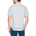 Nautica Men's Wrinkle Resistant Short Sleeve Plaid Button Front Shirt