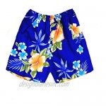 Boy Hawaiian Shirt or Cabana Set in Hibiscus Blue