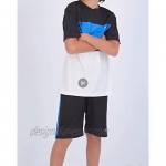 Hind 4-Piece Boys Basketball Shorts and Performance Athletic Shirt Set
