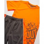 TapouT Boys' Active Shorts Set - Short Sleeve T-Shirt and Gym Shorts Performance Kids Clothing Set (4 Piece)
