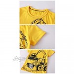BIBNice Boys Summer Shirt Toddler Short Sleeve Top Kids Clothes Size 2-7T