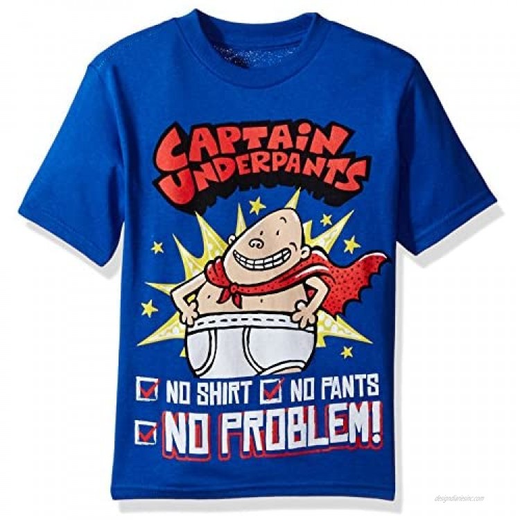 Captain Underpants Boys Short Sleeve T-Shirt