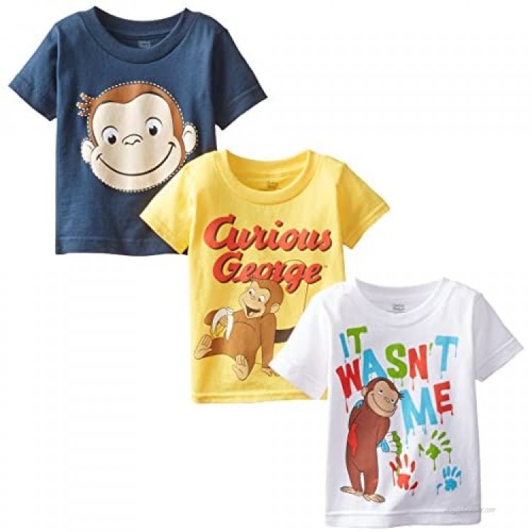 Curious George Boys' Boys Assorted T-Shirt 3-Pack No 1