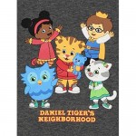 Daniel's Tiger Neighborhood Toddler Boys Short Sleeve Tee (3T Dark Grey)