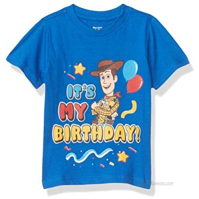 Disney Toy Story Boy's It's My Birthday Party Outfit Tee Shirt  100% Cotton