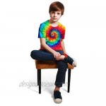 QoGoer Boys Girls 3D Graphic Novelty Kids T-Shirt Crewneck Short Sleeve Tees for 6-18 Years Teens