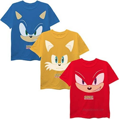 SEGA Hedgehog Boys 3-Pack T-Shirt Bundle  Sonic  Tails  Knuckles