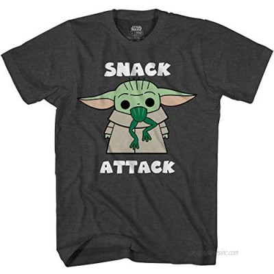 Star Wars Mandalorian The Child Snack Attack Baby Yoda Toddler Boys Juvy T-Shirt