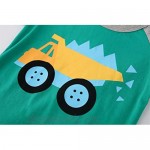 Toddler Boy Tees Short Sleeve Tops T-Shirt Summer Graphic Crewneck Cotton Casual Tshirt 3 Packs Sets