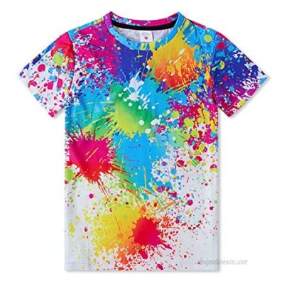 TUONROAD Short Sleeve Graphic Tees Crewneck T-Shirt Summer Shirt Tops Outfits for 6-14 Years Girls Boys