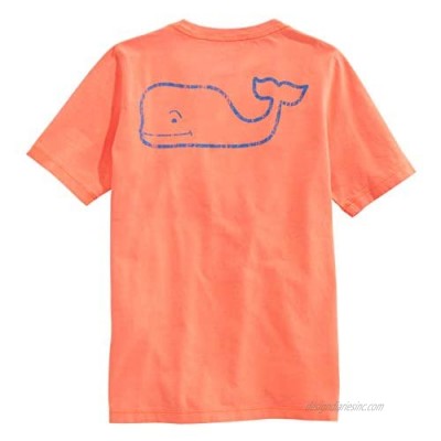 Vineyard Vines Boys' Short-Sleeve Garment Dyed Neon Vintage Whale Pocket T-Shirt