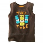 Baby Boy tee Tank Top Cotton Vest Sleeveless Tops Boys Tshirt Summer T-Shirt Tiki Totem Face 2 3 4 5 6 T