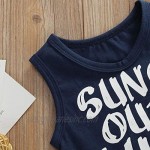 Toddler Baby Boys Suns Out Guns Out Vest Tees Sleeveless T-Shirt Cotton Tank Top Summer Outfit
