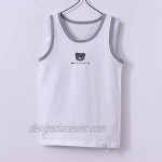 WINZIK 3 Pack Boys Girls Cotton Sleeveless Tank Tops Summer Vest Undershirt Cami Tee Shirt Casual Clothes Kids 2-8T