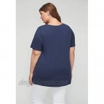 Catherines Women's Plus Size Touch of Lace Tee