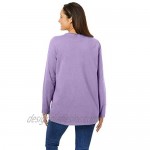 Woman Within Women's Plus Size Perfect Long-Sleeve Crewneck Tee Shirt