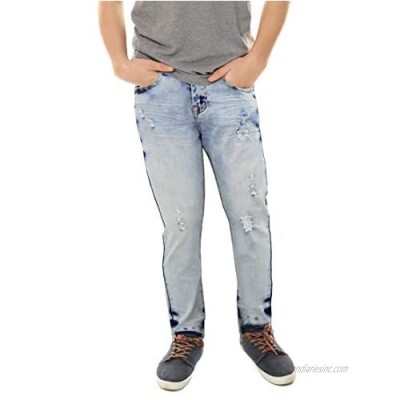 X RAY Skinny Ripped Jeans for Boys – Distressed Slim Fit Denim Pants
