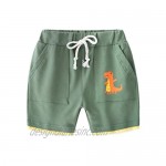 AMMENGBEI Boy's 3-Pack Summer Cotton Shorts 2-10 Years