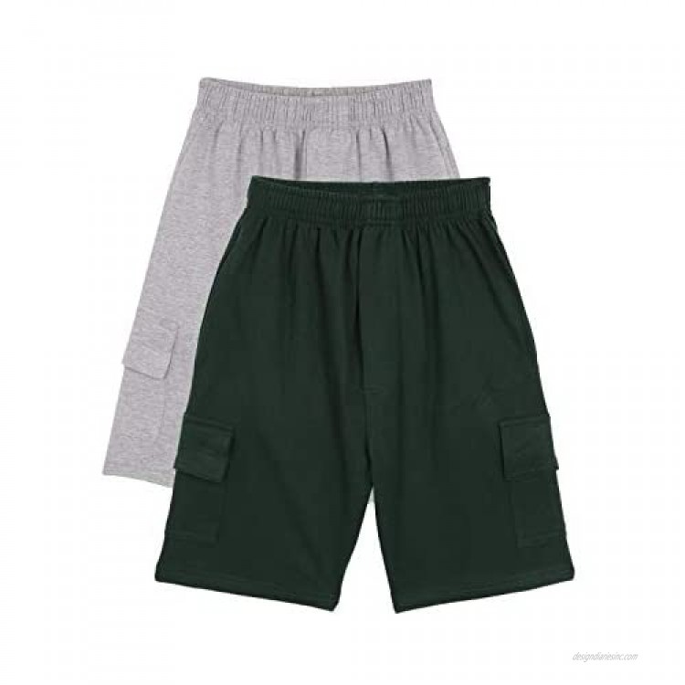 chopper club Boys Shorts in Cotton Fleece with Cargo Pockets