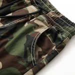 TLAENSON Kids Camo Cargo Shorts Boys Pull On Military Summer Camouflage Bermuda Shorts