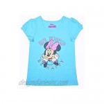 Disney Girl's 3 Pack Minnie Mouse Short Sleeves Tee Shirts and Leggings Set for Kids