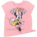 Disney Minnie Mouse Short Sleeve Fashion Tie Knot T-Shirt and Shorts Set