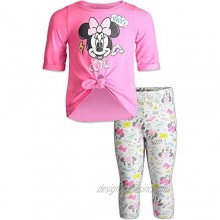 Disney Minnie Mouse Short Sleeve Graphic T-Shirt & Leggings Set