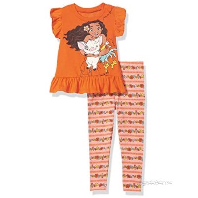 Disney Princess Moana Short Sleeve Graphic T-Shirt & Leggings Set