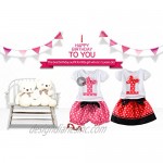 Mud Kingdom Little Girls Birthday Clothes Sets for Gifts